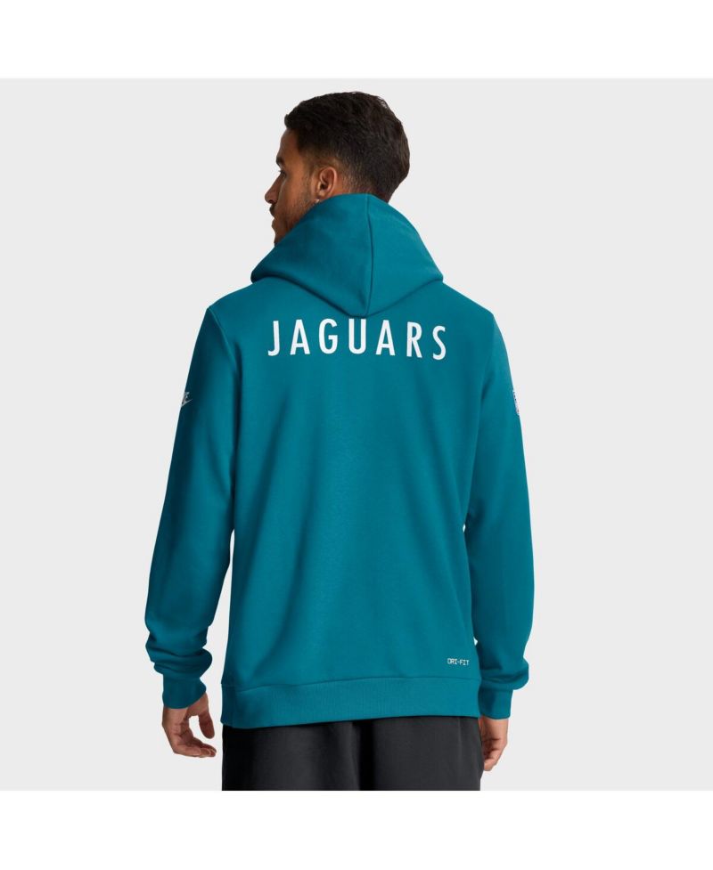 Men's Teal Jacksonville Jaguars Sideline Standard Issue Alt 2 Dri-FIT Hoodie