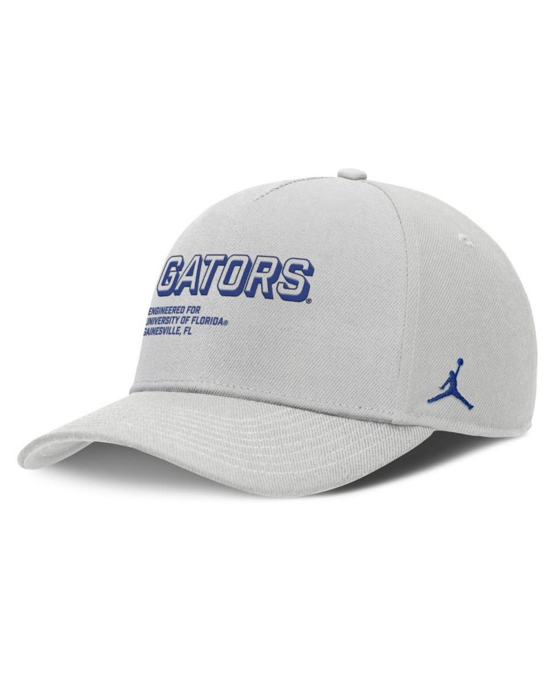 Men's Gray Florida Gators 2025 Sideline Dust Pinched Rise Adjustable Hat