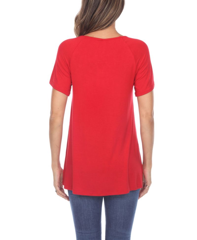Plus Size Crisscross Cutout Short Sleeve Top
