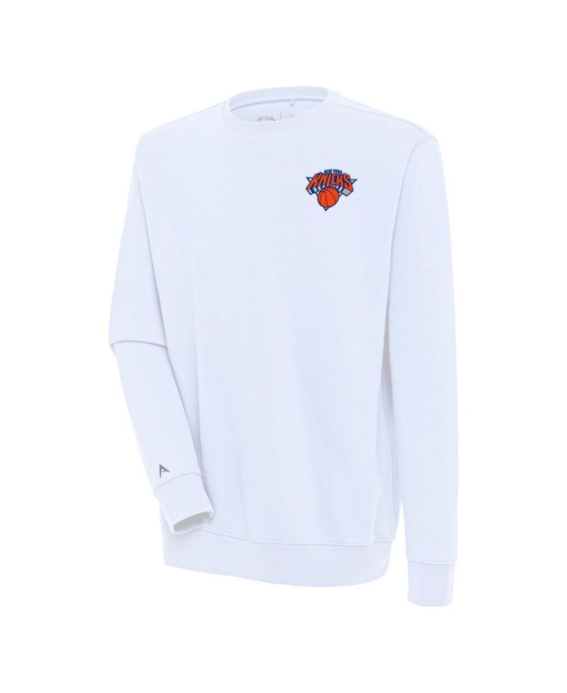 Men's White New York Knicks Victory Pullover Sweatshirt