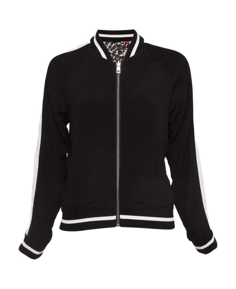Women's Printed Crepe Reversible Billy Leo Jacket