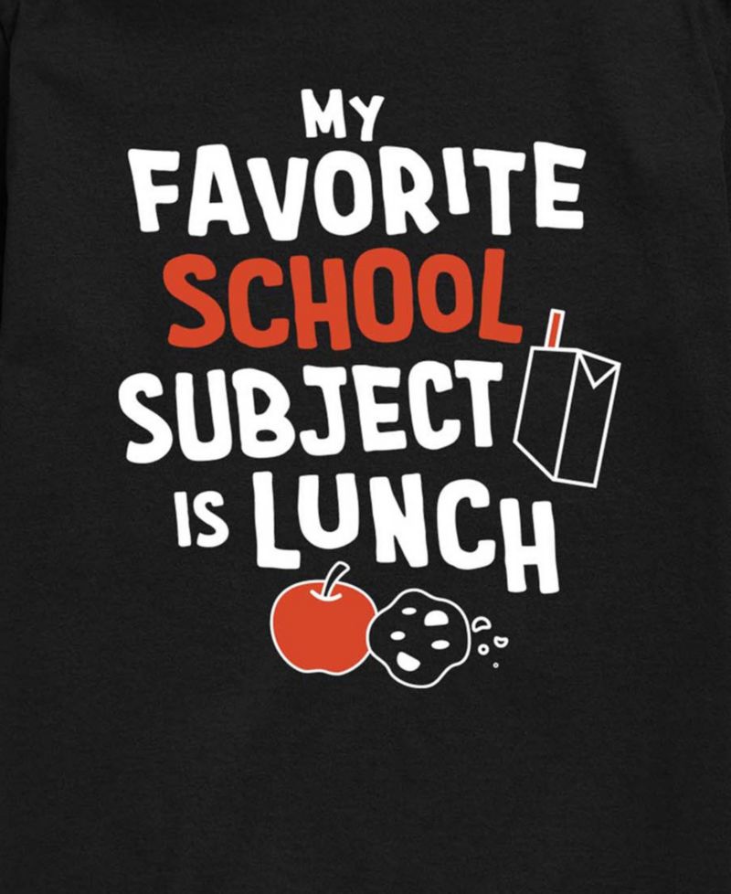 Instant Message Boys' 8-20 My Favorite School Subject Is Lunch Short-Sleeve Graphic T-Shirt