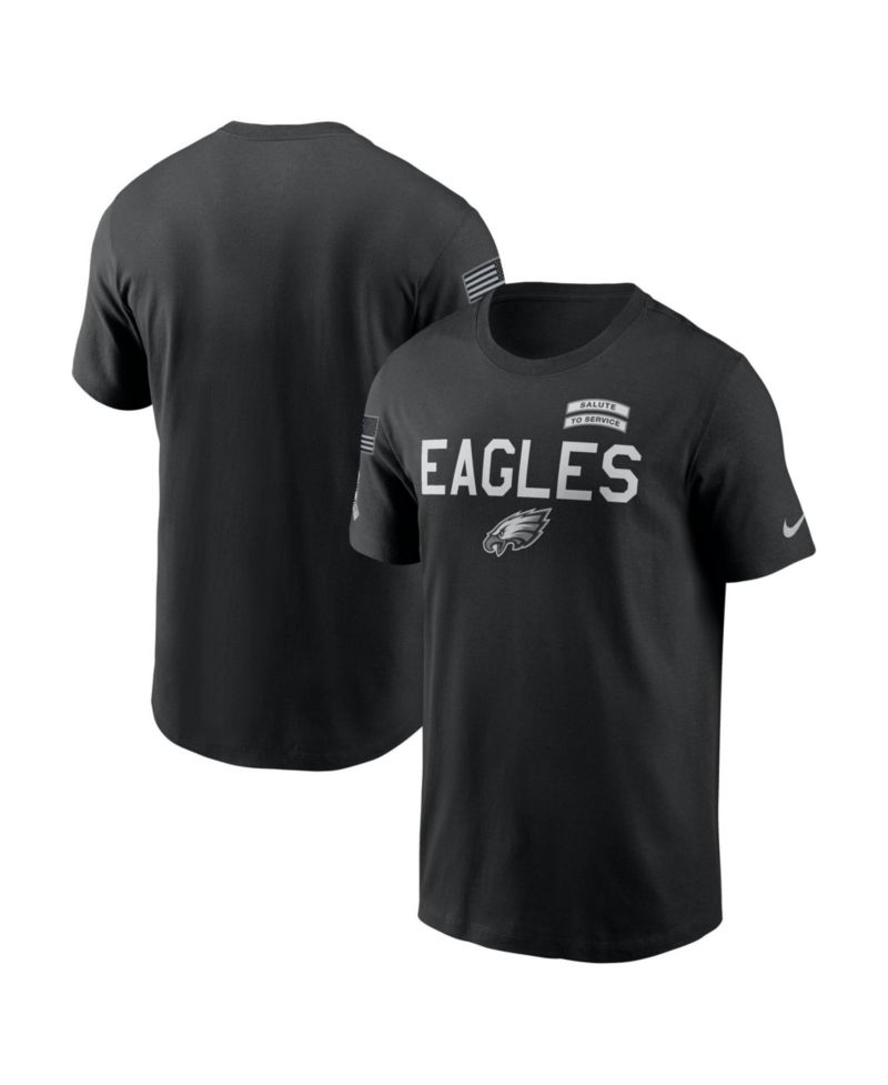 Men's Black Philadelphia Eagles 2026 Salute to Service Sideline Dri-FIT T-Shirt