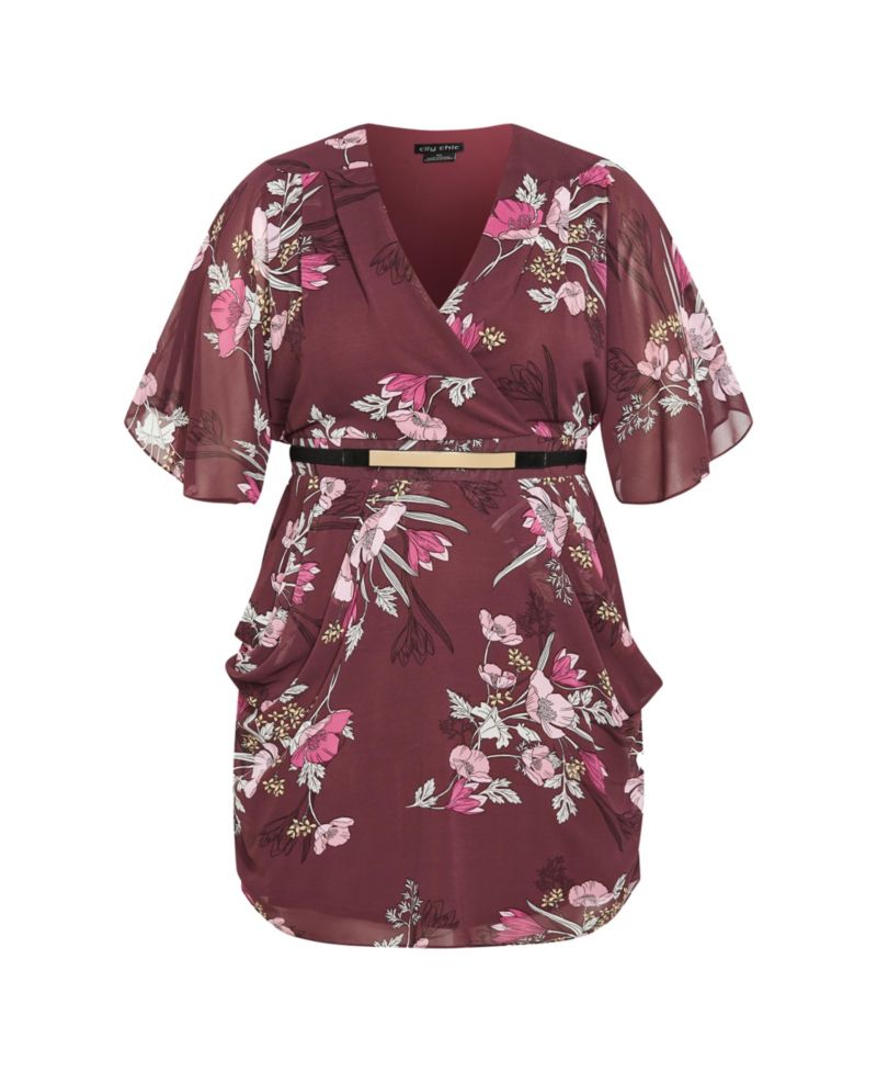 Plus Size Lila Mini Dress