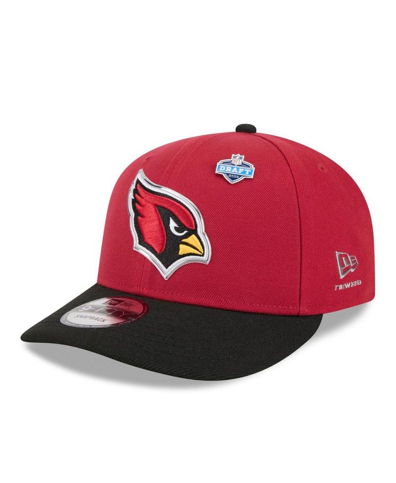 Men's Cardinal/Black Arizona Cardinals 2026 NFL Draft On Stage Pre-Curved 9FIFTY Snapback Hat
