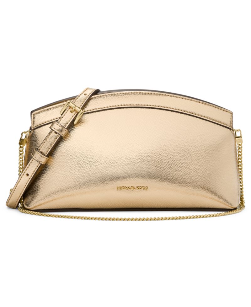 Michael Kors Athena Small Done Chain Clutch Crossbody Bag
