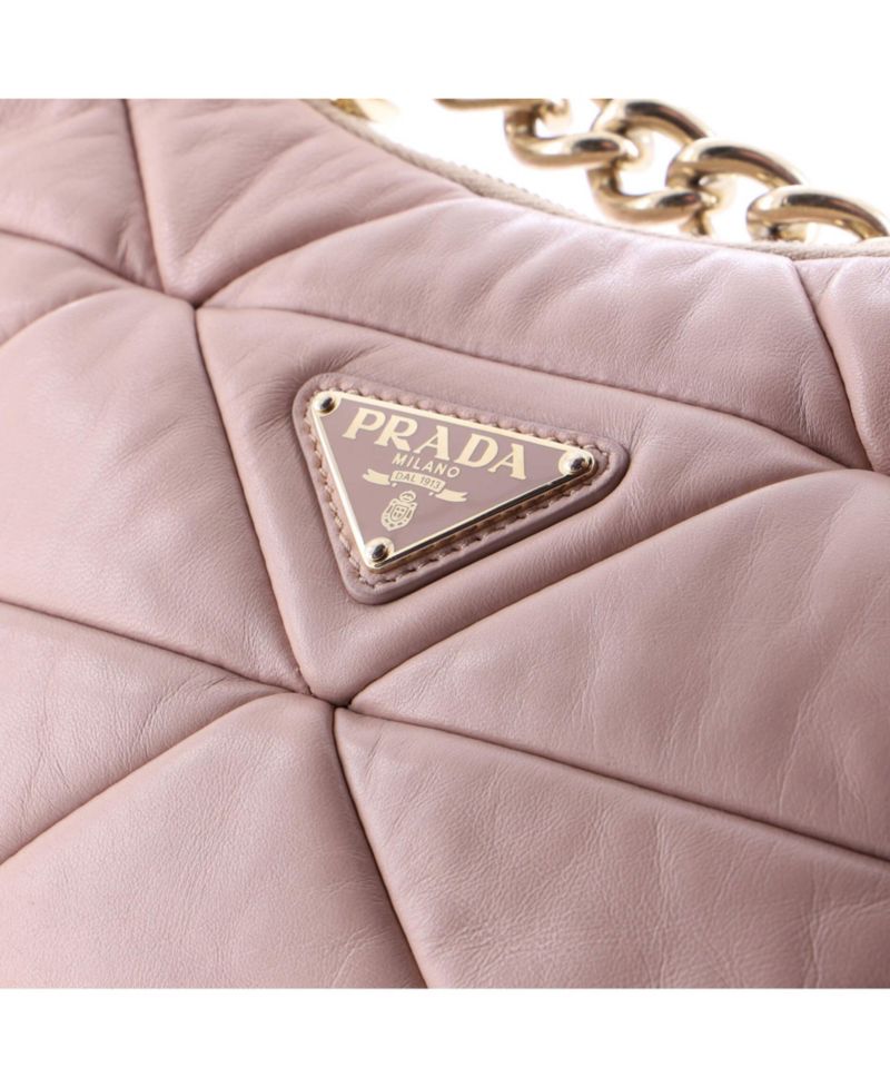 Small System Re-Edition Shoulder Bag Quilted Nappa Leather