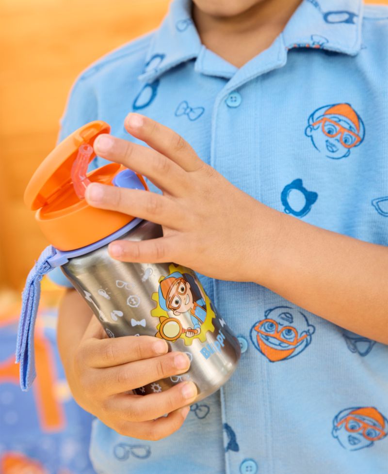 Kids' Blippi Stainless Steel Straw Bottle
