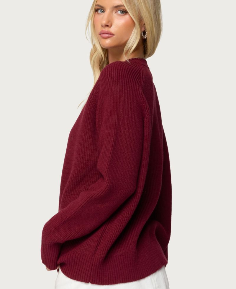 Women's Lavonne Oversized Knit Raglan Sweater