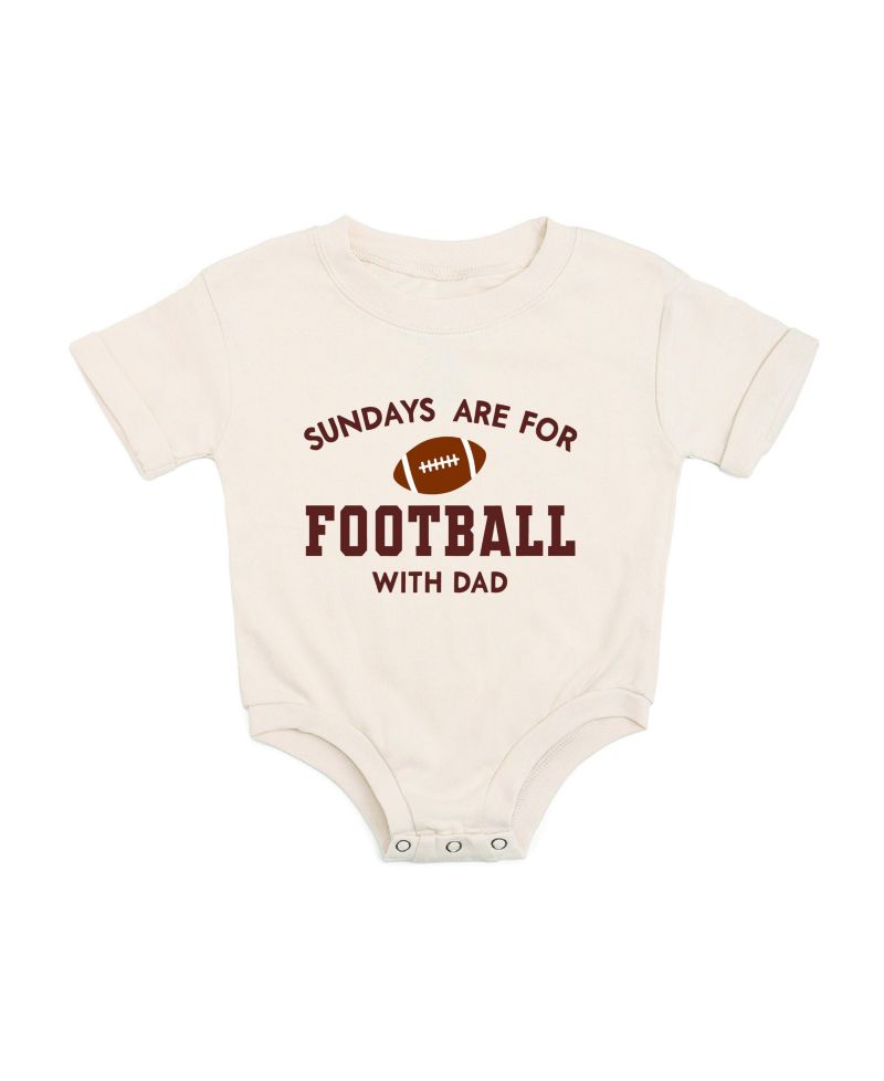 Baby Boys Sundays Are For Football Short Sleeve Romper