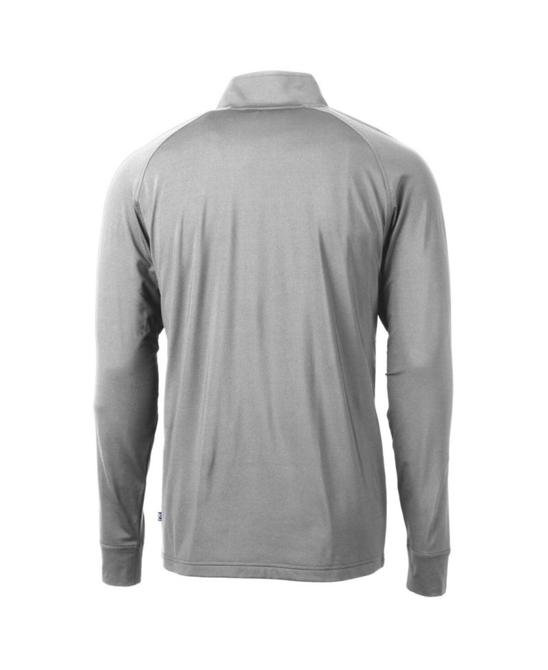 Men's Gray Notre Dame Fighting Irish Adapt Eco Knit Quarter-Zip Pullover