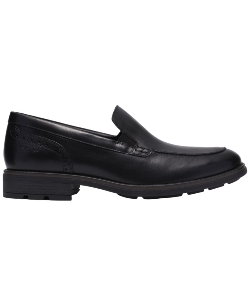 Men's Emmet Step Leather Round-Toe Loafers