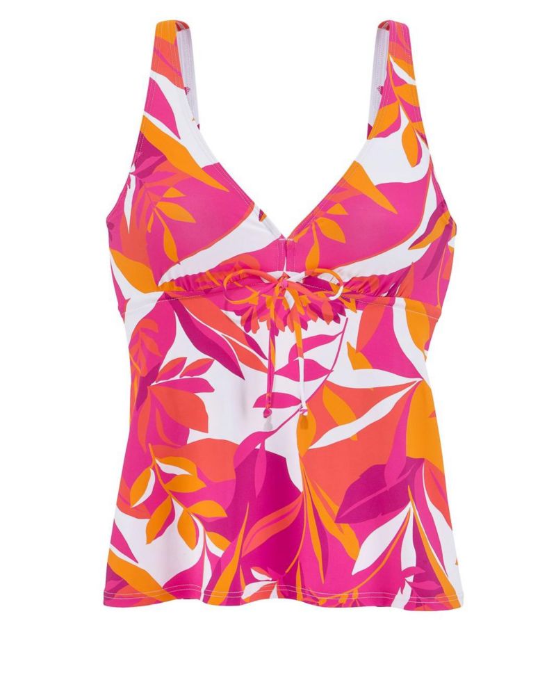 Women's Printed Mix Everyday Comfort Underwire Tankini Top