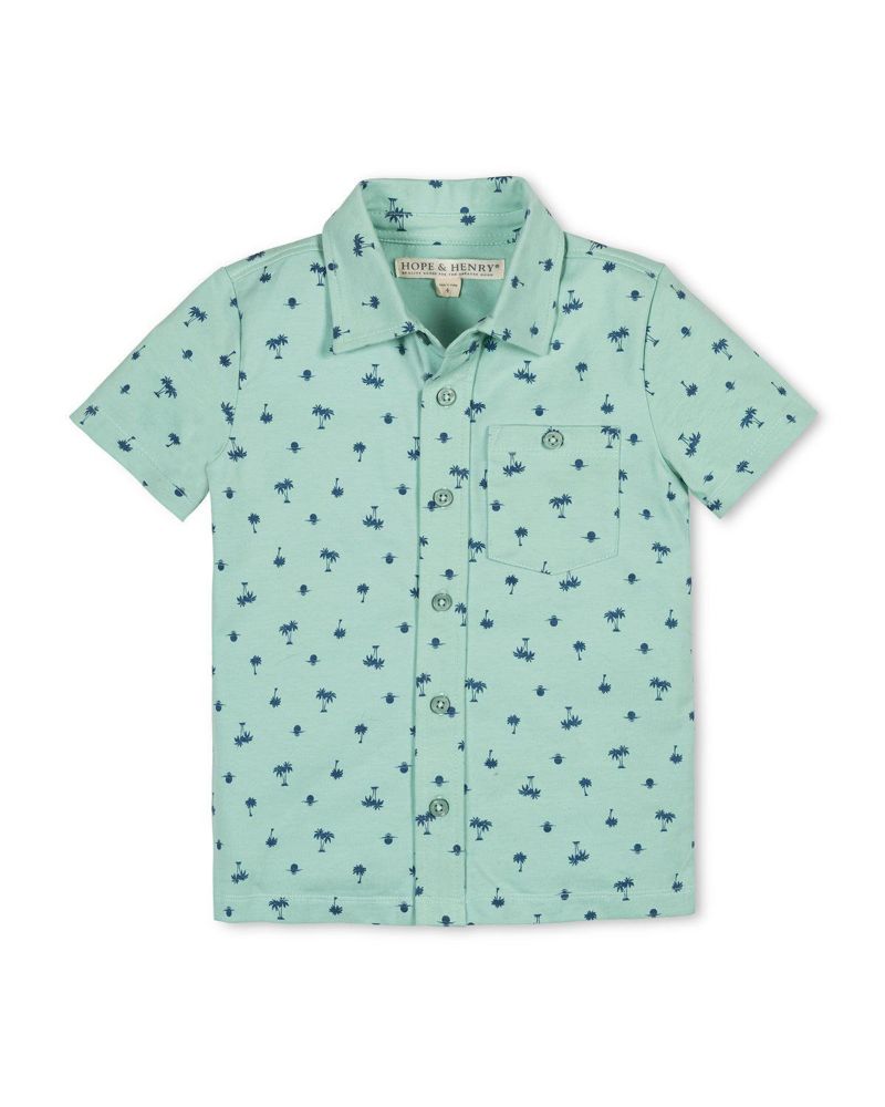 Little and Big Boys' Organic Short Sleeve Jersey Knit Shirt