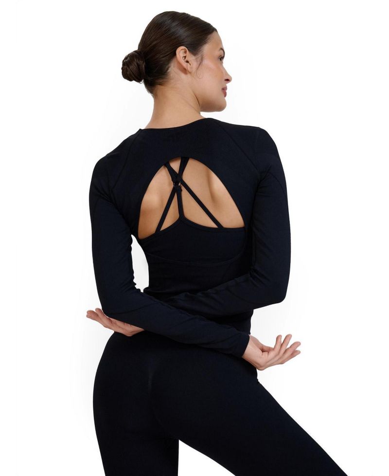 Women's Longsleeve For Yoga With Back Cutout