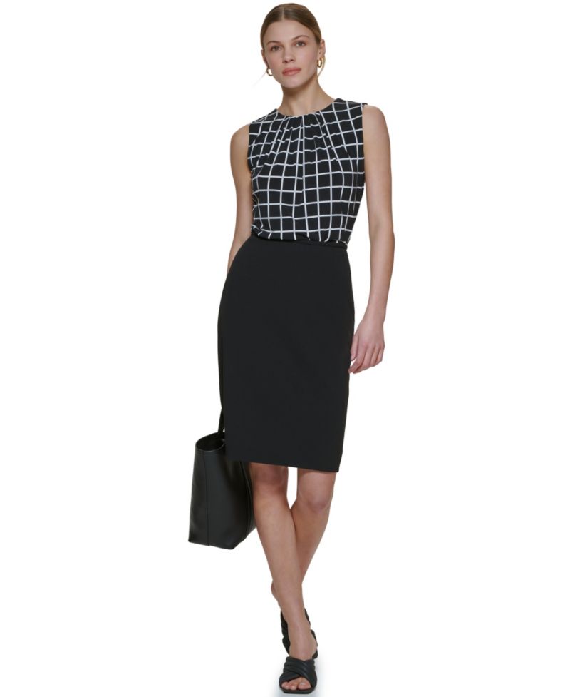 Women's Scuba Crepe Pencil Skirt