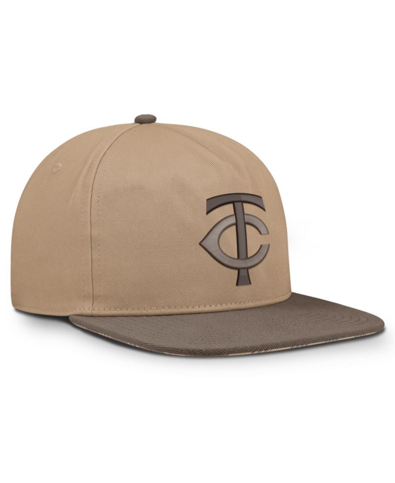Men's Light Brown Minnesota Twins Statement Adjustable Hat