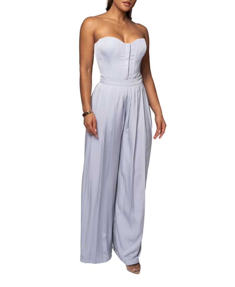 Women's Viv Satin Sweetheart-Neckline Sleeveless Bustier Top