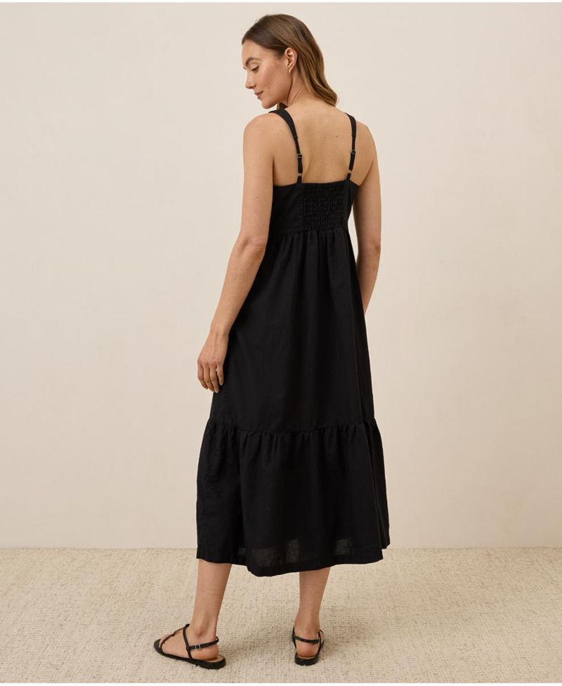 Women's Organic Cotton Canopy Linen Blend Easy Tank Dress
