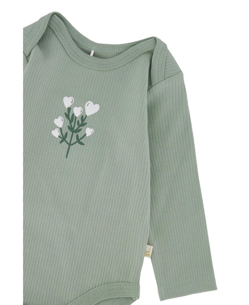 Baby Girl b ( 3M to 24M ) Cotton Onesie Greyish