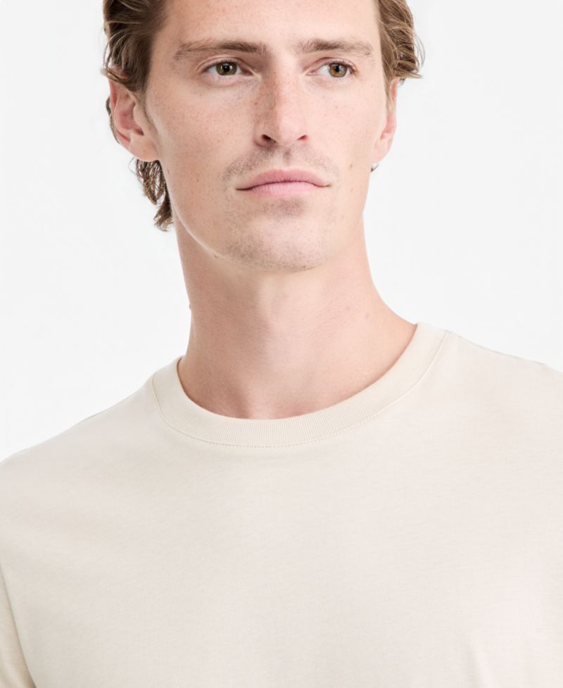 Men's Mercerized Cotton Short Sleeve Crewneck T-Shirt