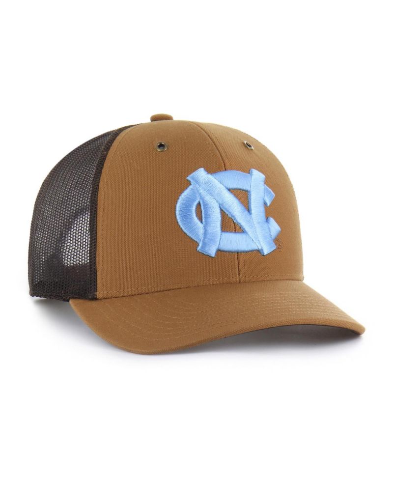 X Carhartt Men's and Women's Brown North Carolina Tar Heels Trucker Adjustable Hat
