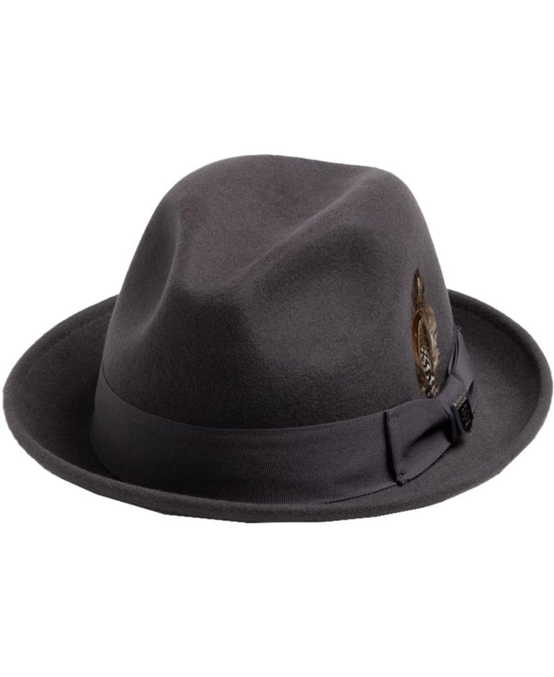 Men's Wool Pinch Front Fedora Hat