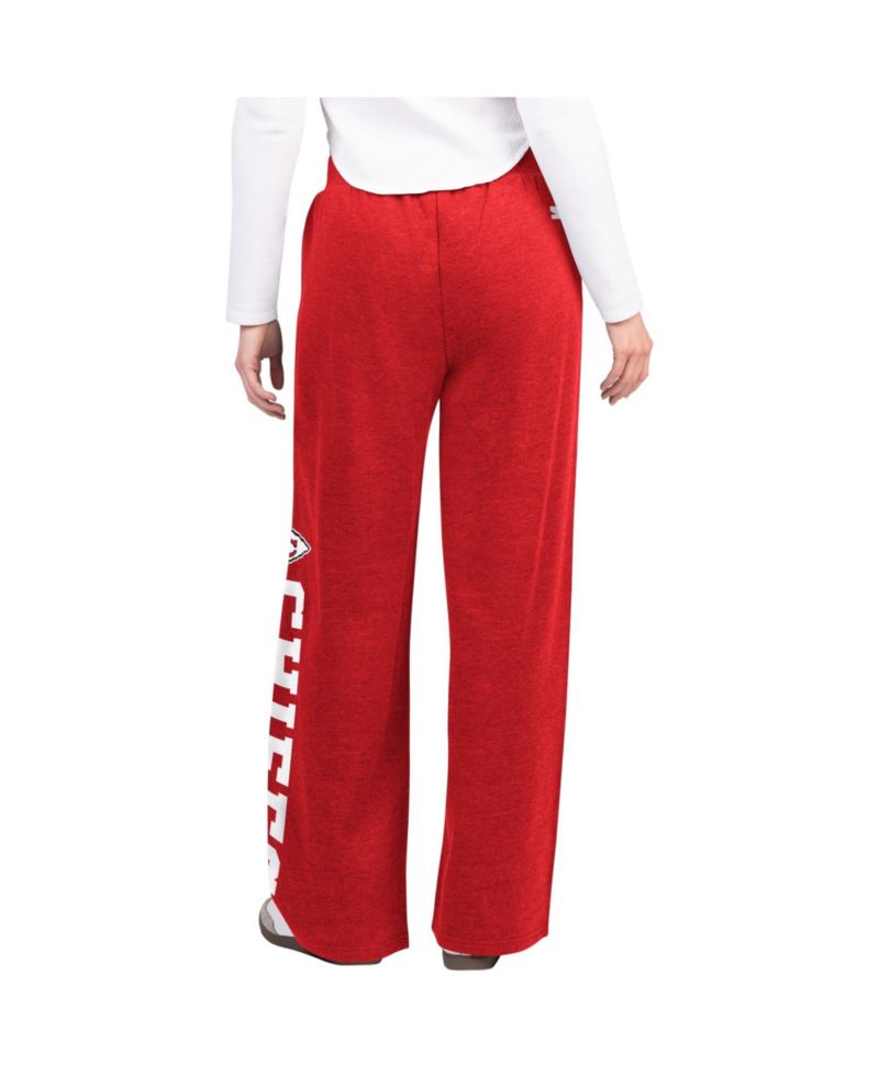 Women's Red Kansas City Chiefs Field Wide Leg Sweatpants