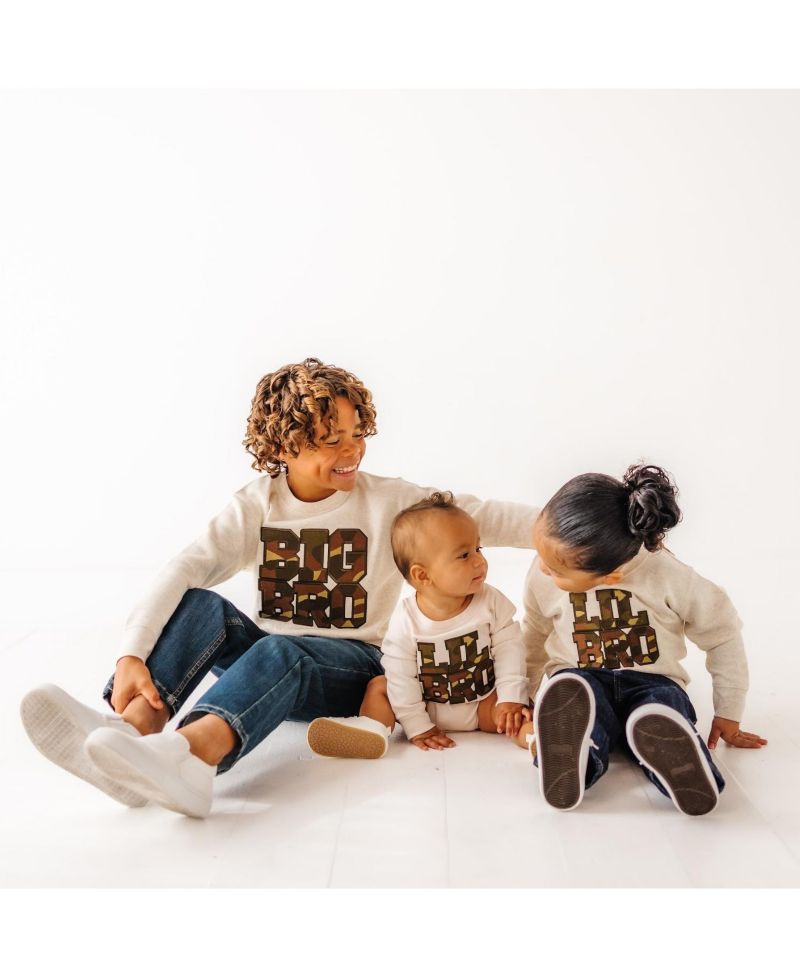 Boys Big Bro Camo Patch Sweatshirt