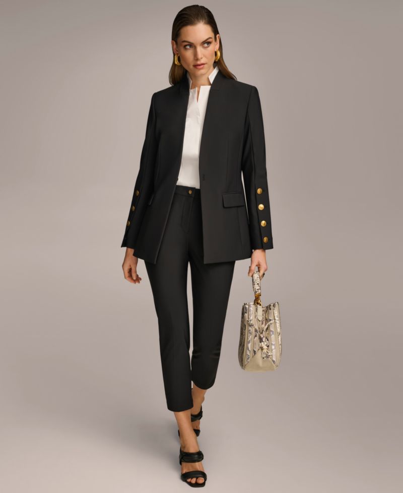 Women's Button-Sleeve Blazer