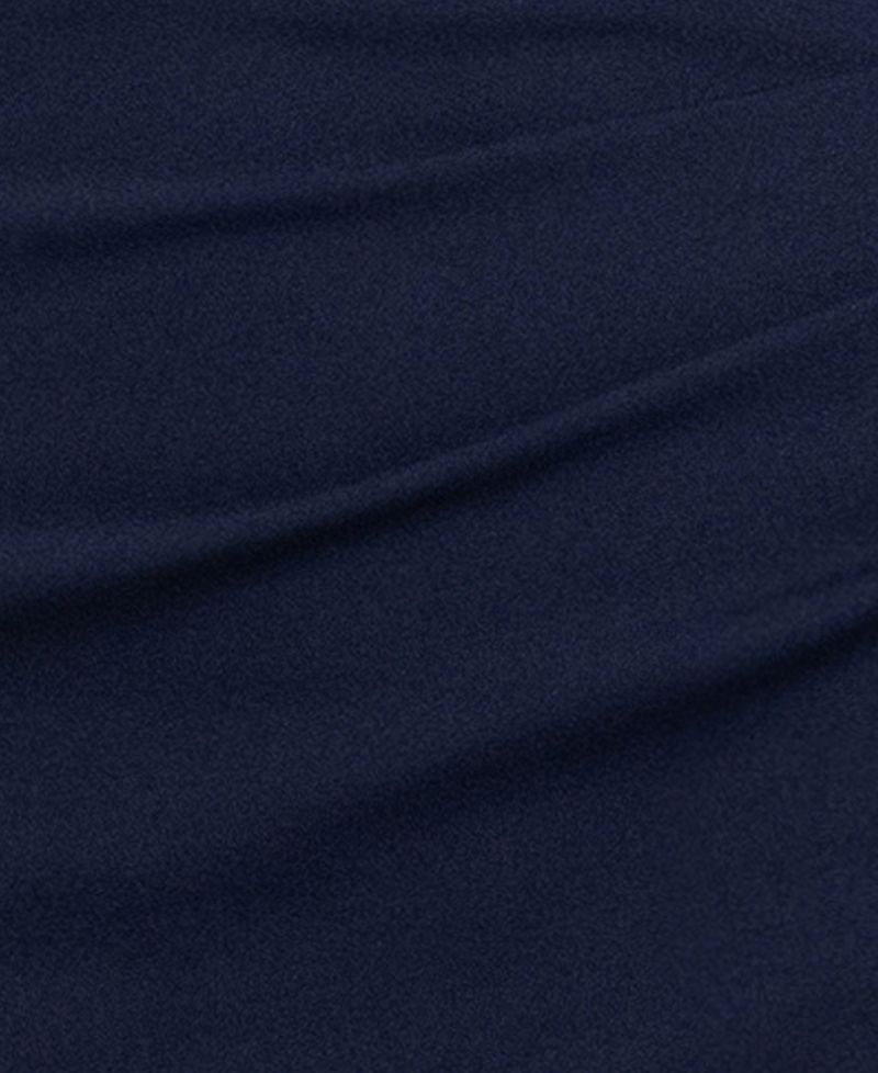 Women's Jessica Halter Ruffled-Collar Ruched Side-Slit Gown