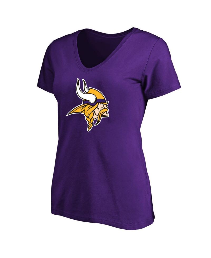 Women's J.J. McCarthy Purple Minnesota Vikings Plus Size Fair Catch Name & Number Scoop Neck T-Shirt