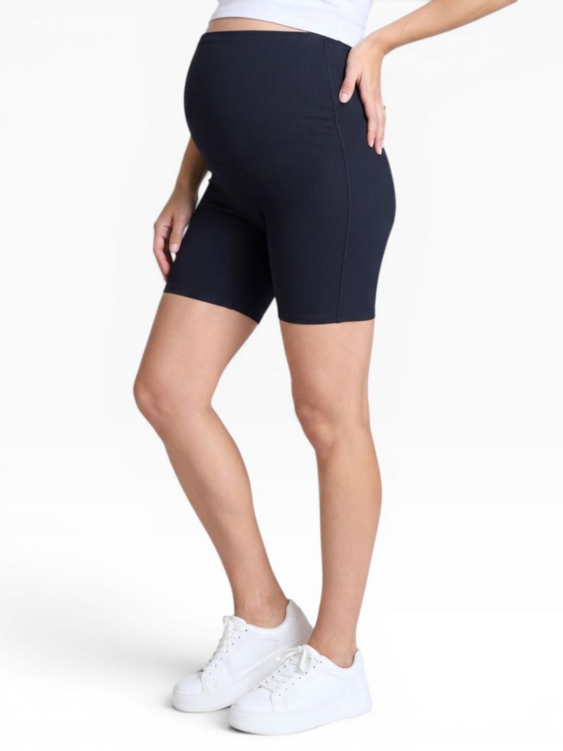 Women's 6 1/2" Ribbed Biker Short - Motherhood
