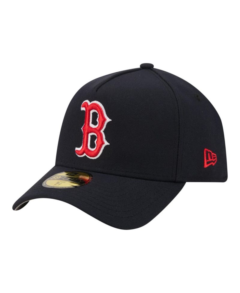 Men's Navy Boston Red Sox A-Frame 59FORTY Fitted Hat