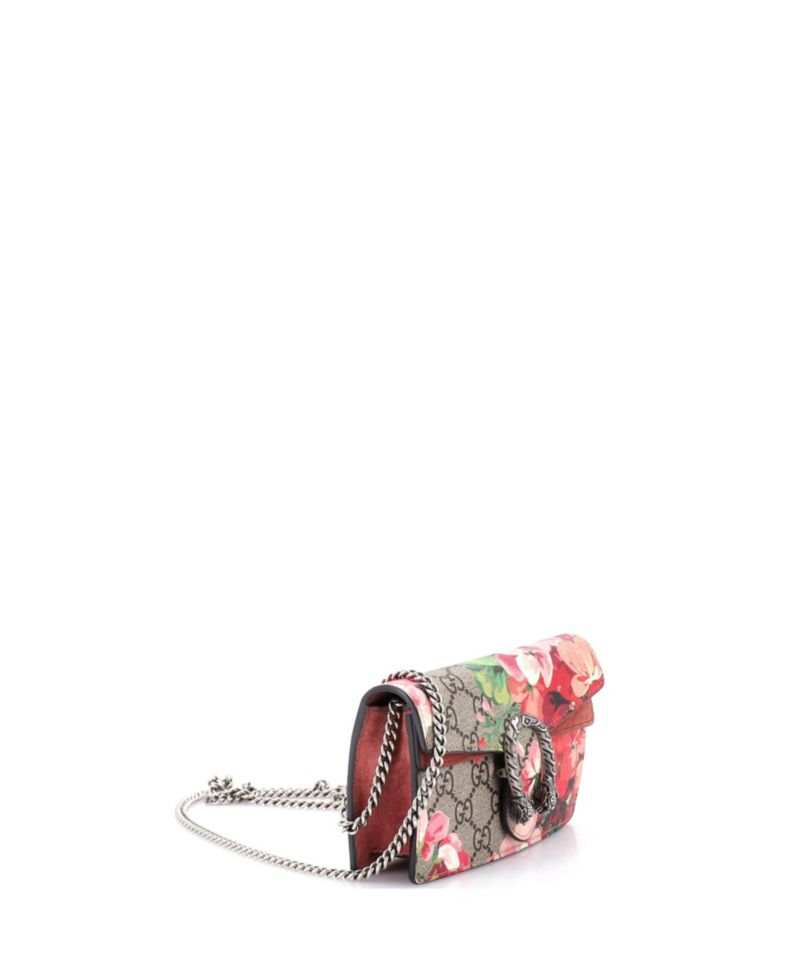 Super Mini Dionysus Bag Blooms Print GG Coated Canvas