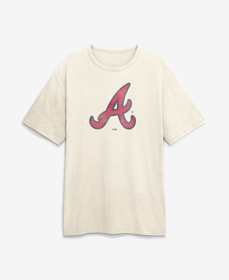 Men's Cream Atlanta Braves Stadium Slub T-Shirt