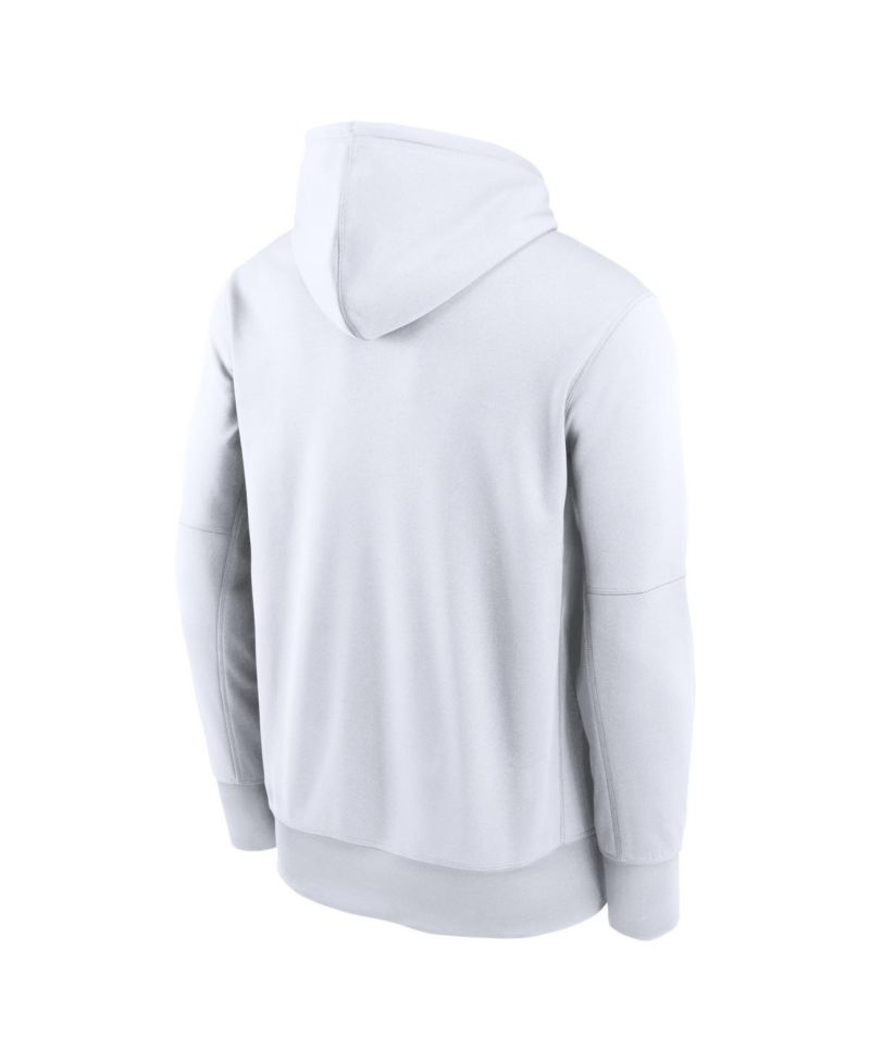 Men's White New York Yankees Logo Club Hoodie