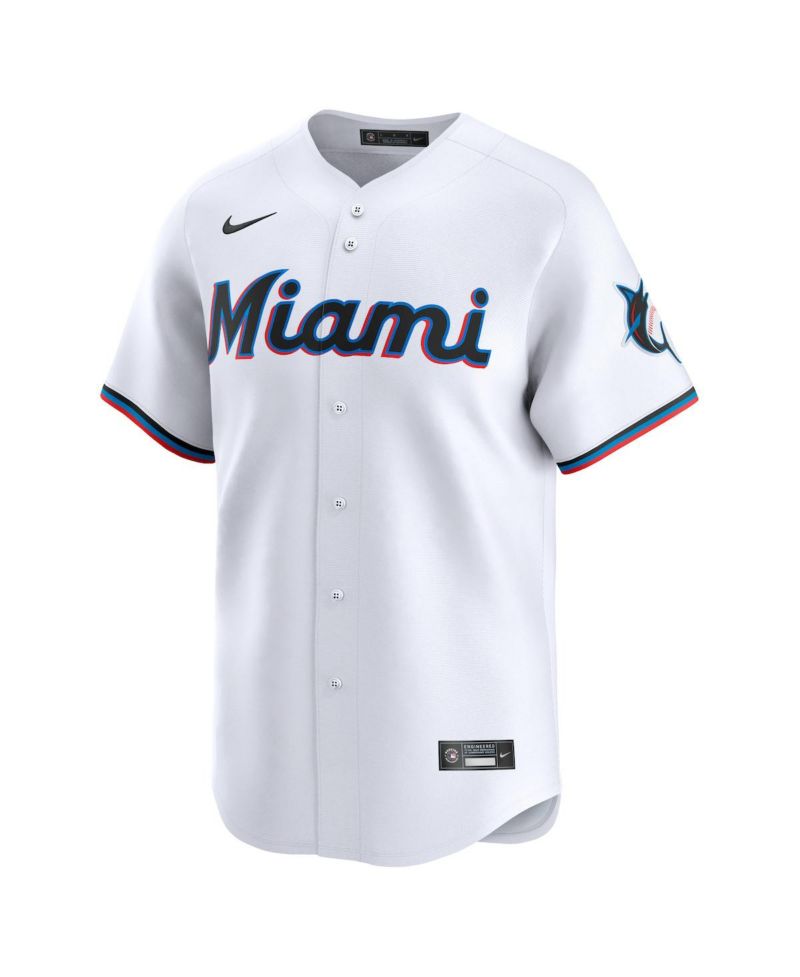 Men's Sandy Alcantara White Miami Marlins Home Limited Player Jersey