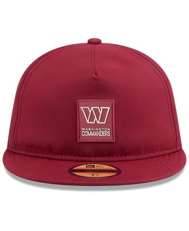 Men's Burgundy Washington Commanders 2025 Sideline Retro Crown 59FIFTY Fitted Hat