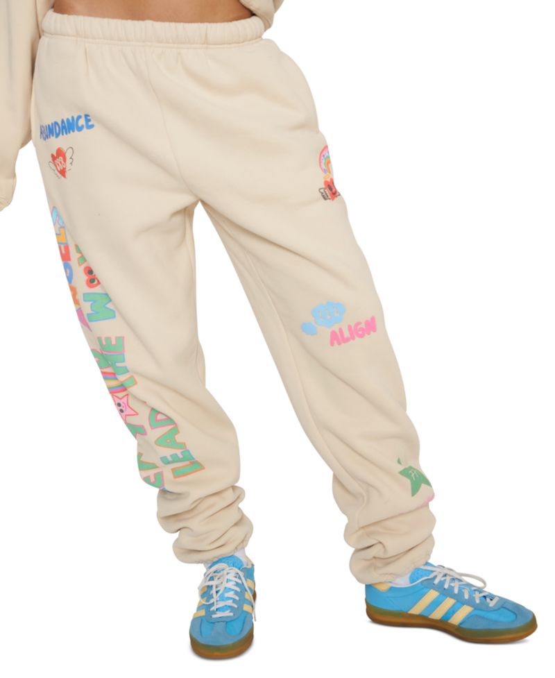 Juniors' Angels Lead Graphic Pull-On Jogger Pants