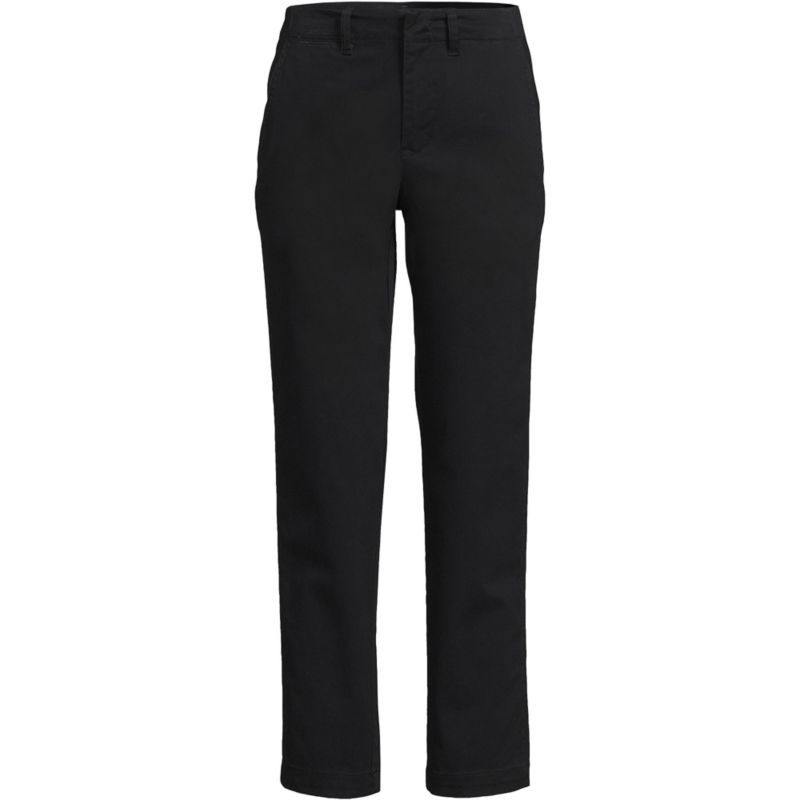 Women's Mid Rise Classic Straight Leg Chino Ankle Pants