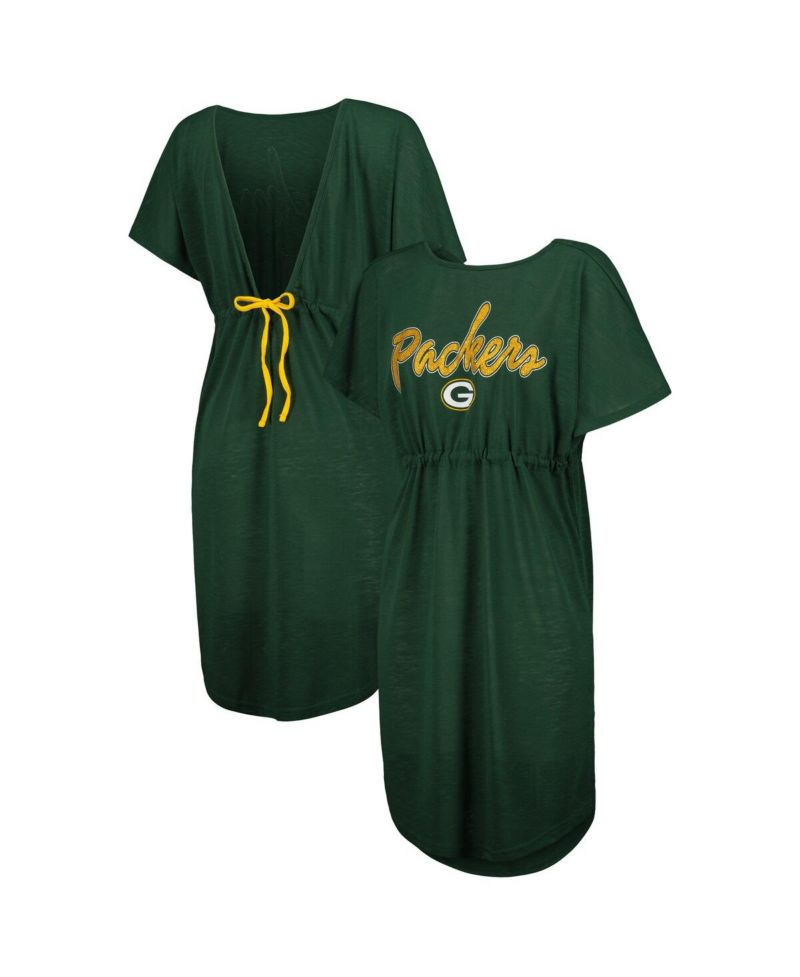 Women's Green Green New York Jets Versus Swim Cover-Up