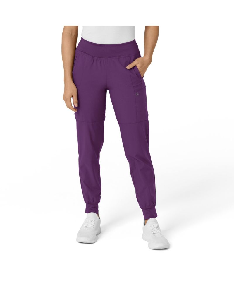 Women's W123 Comfort Waist Cargo Jogger Scrub Pant Regular