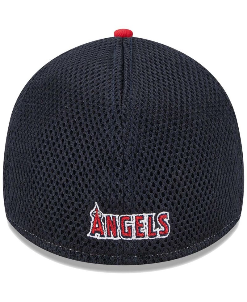 Men's Red Los Angeles Angels Team Neo 39THIRTY Flex Hat
