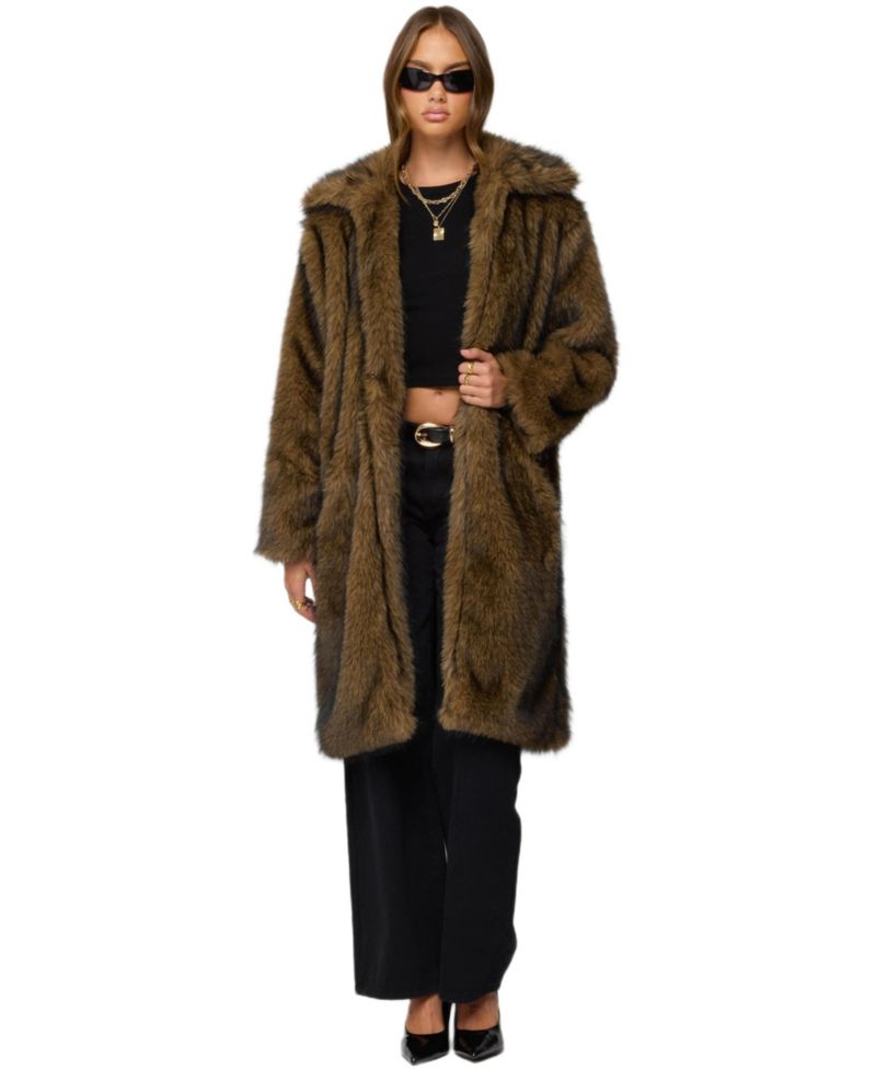 Women's Saphira Oversized Faux Fur Maxi Coat