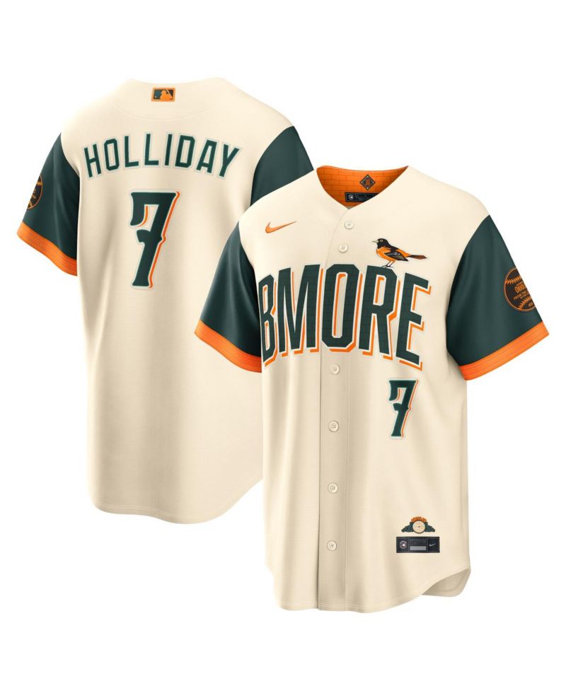 Men's Jackson Holliday Natural Baltimore Orioles 2026 City Connect Stadium Jersey