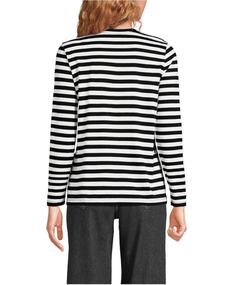 Women's Supima Cotton Long Sleeve Crewneck T-Shirt