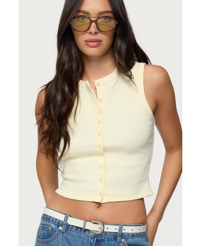 Women's Basel Button Up Tank Top