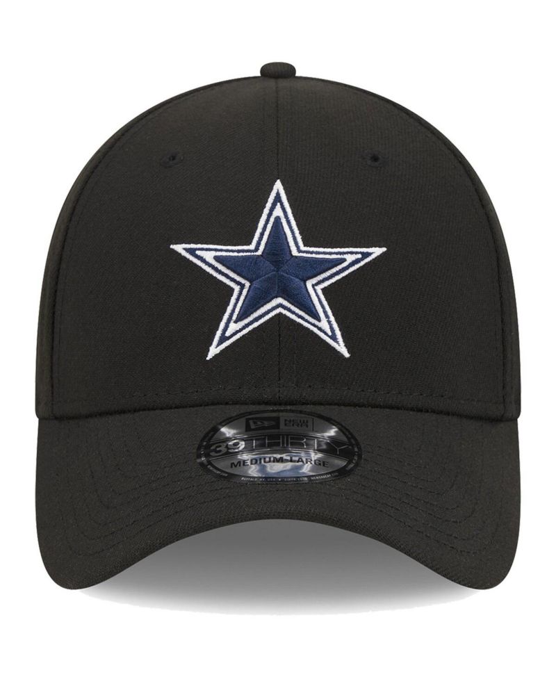 Men's Black Dallas Cowboys Main 39THIRTY Flex Hat