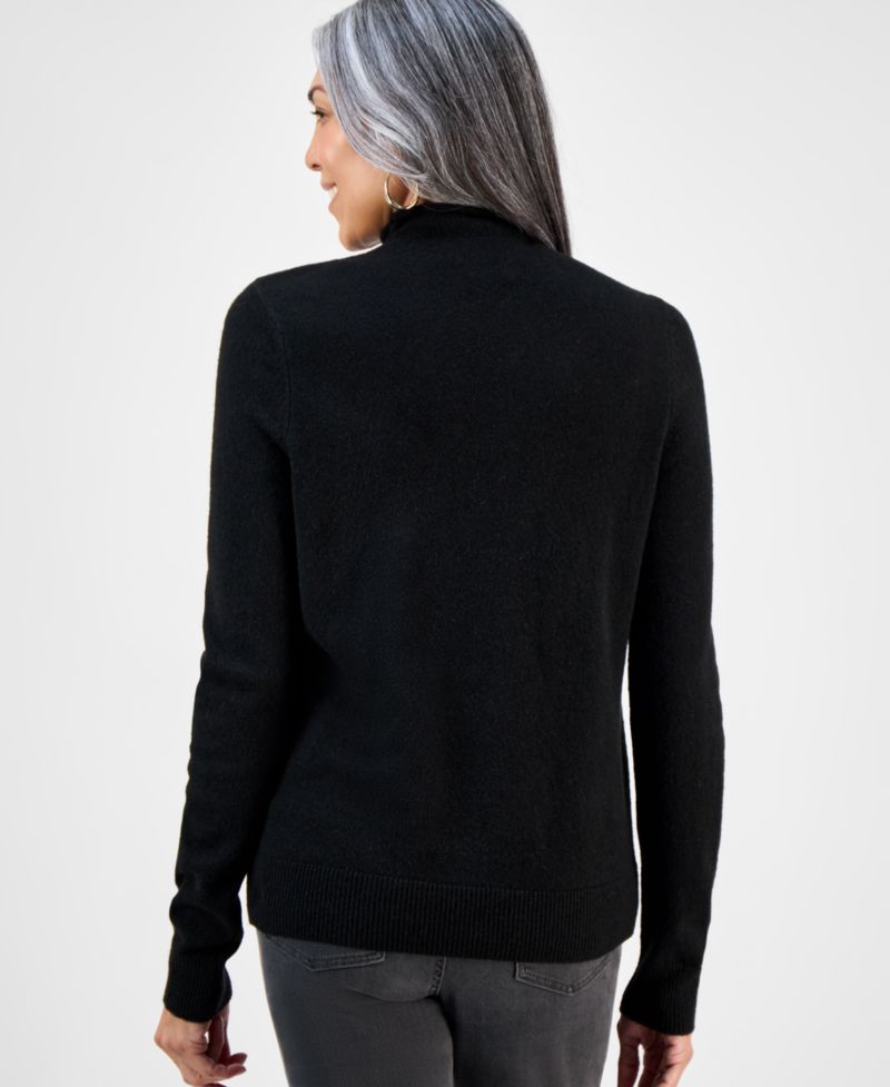 Petite Mock Neck Luxsoft Sweater